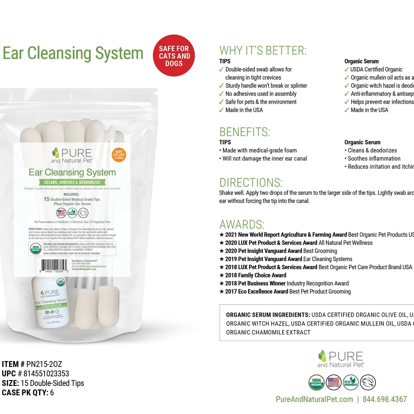 Ear Cleansing Systems (Dogs or Cats)