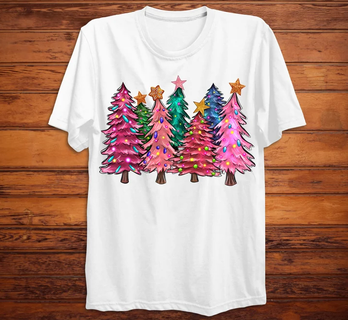 Christmas Trees Short Sleeve Shirt