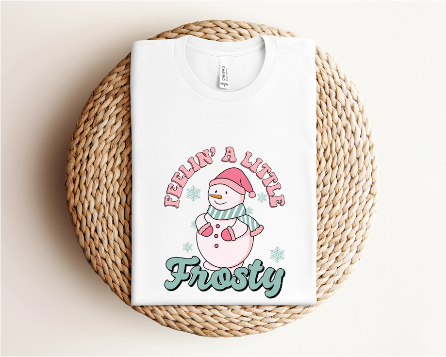 Feeling a Little Frosty Short Sleeve Fitted Shirt