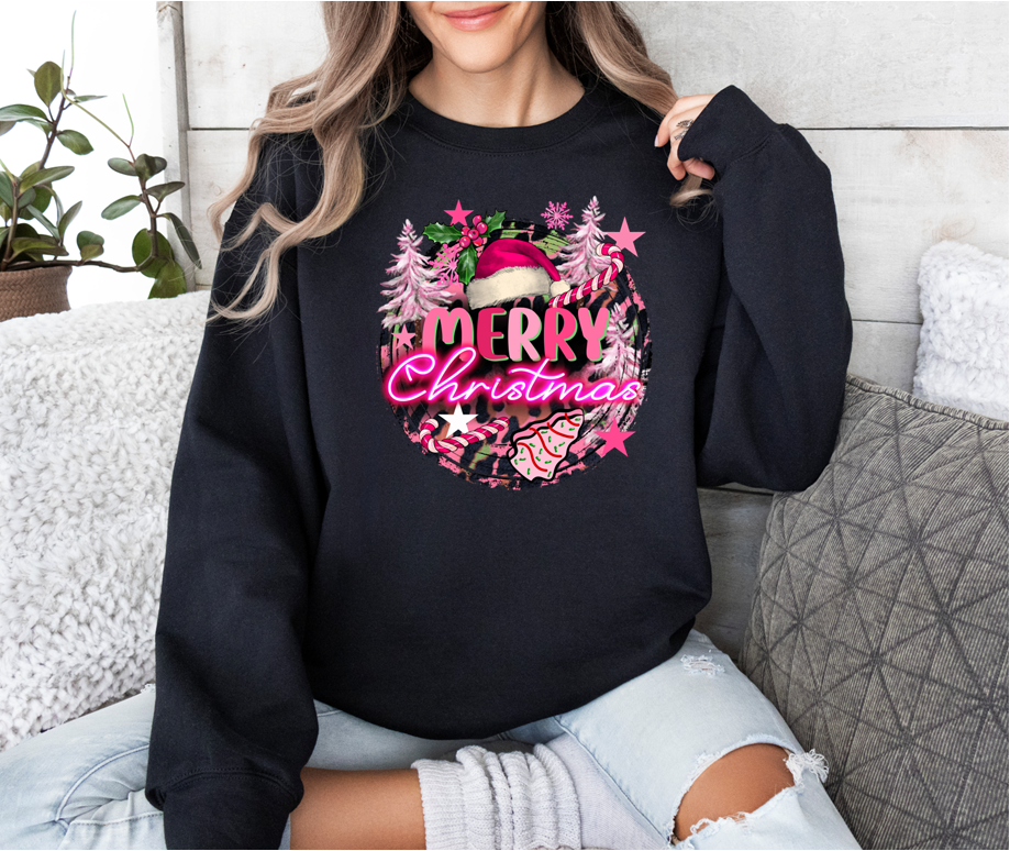 Neon Merry Christmas Crew
