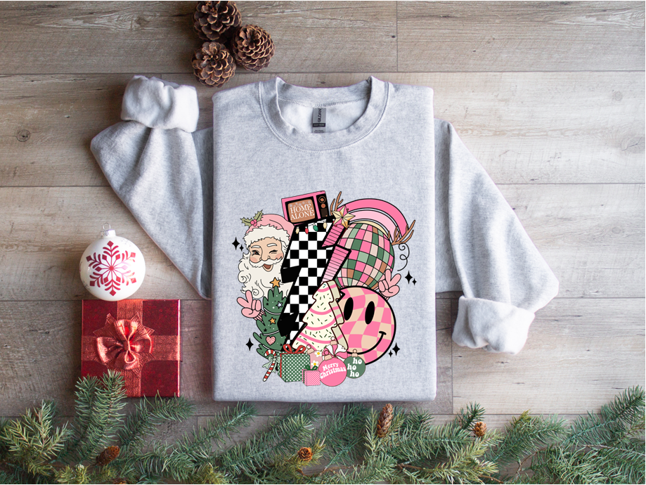 Santa Lightning Bolt Crew