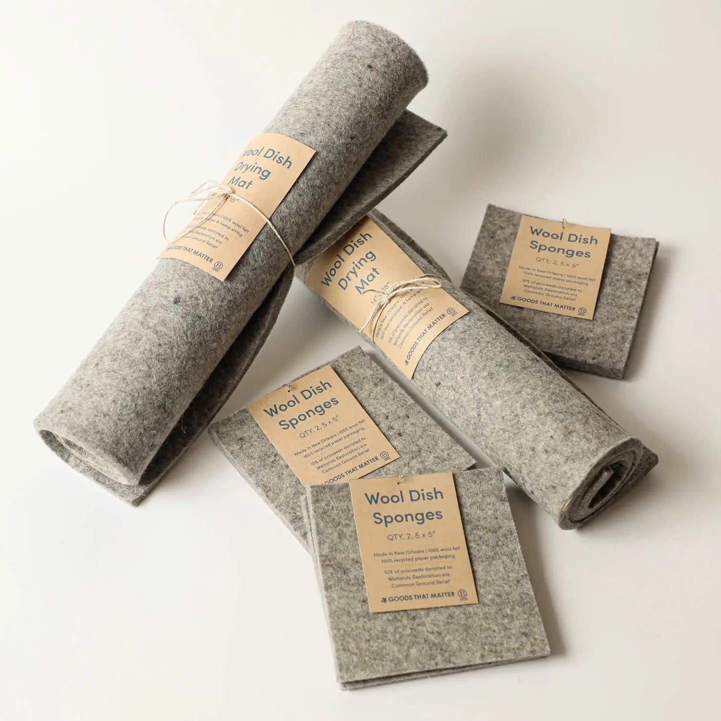 Wool Eco Dish Sponges - Gives To Wetland Restoration